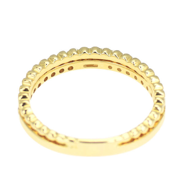 K18YG バゲットカット ダイヤモンド リング 0.039ct D0.133ct