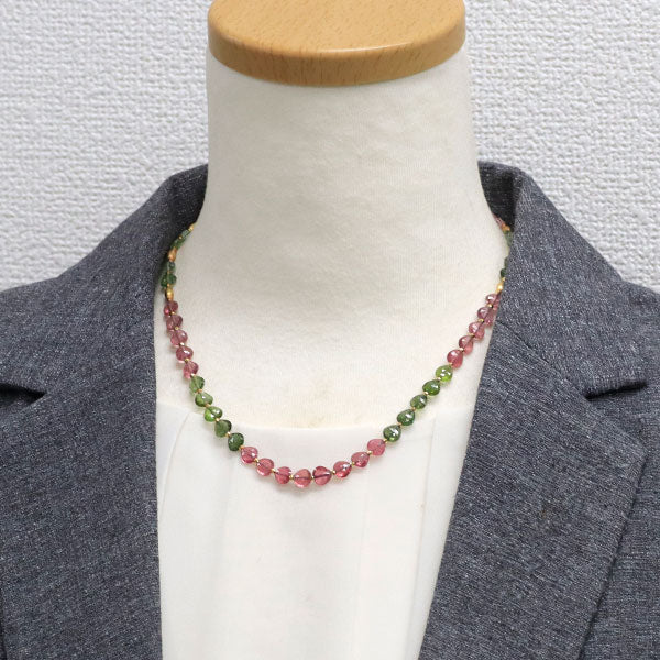 アンブローズ K18YG マルチカラー トルマリン ネックレス 50.00ct