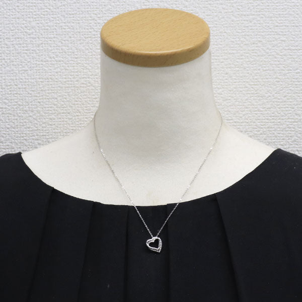 ヴァンドーム青山 K18WG ダイヤモンド ペンダントネックレス