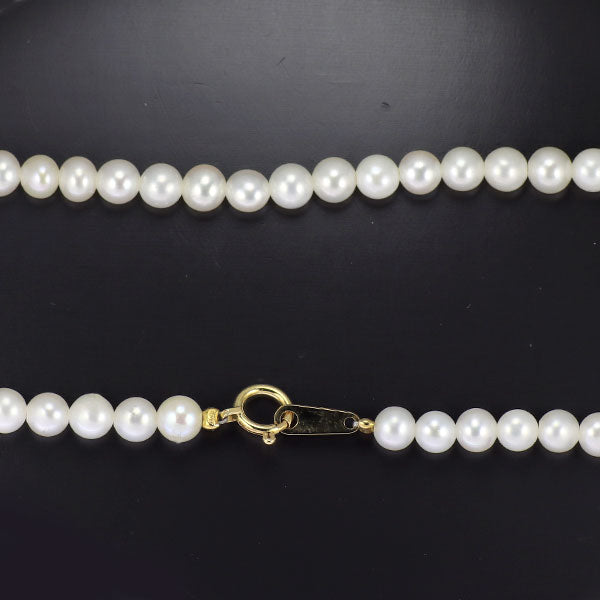 K18YG アコヤベビーパール ロング ネックレス 径約 4.2-4.6mm 137cm