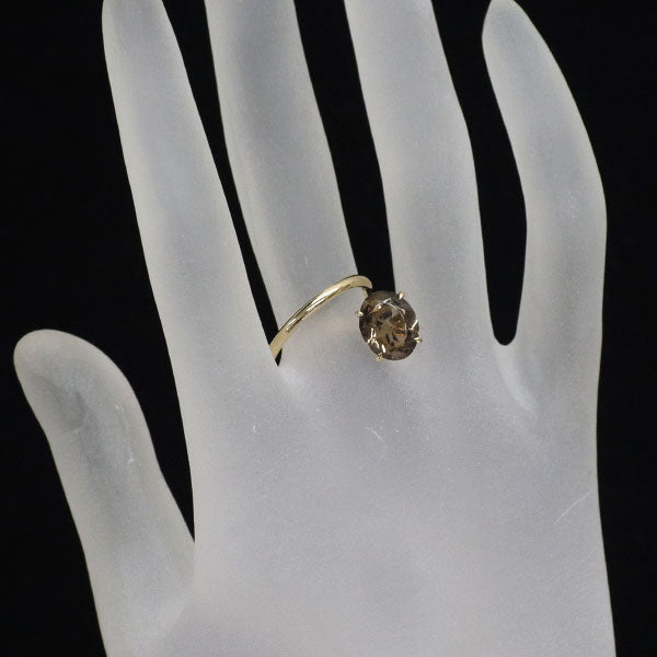 K10YG スモーキー クオーツ リング