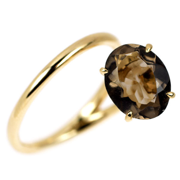 K10YG スモーキー クオーツ リング