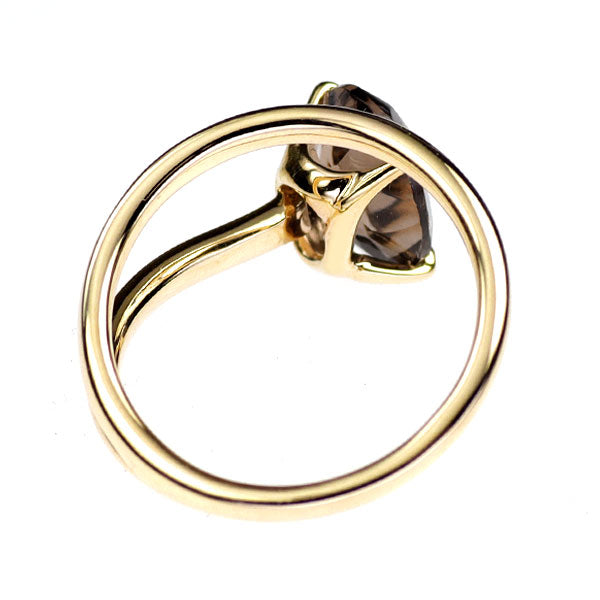 K10YG スモーキー クオーツ リング