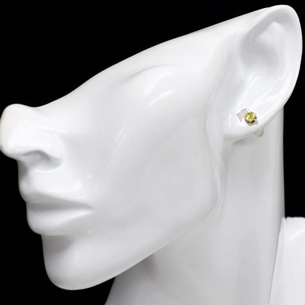 K18YG ペリドット ピアス