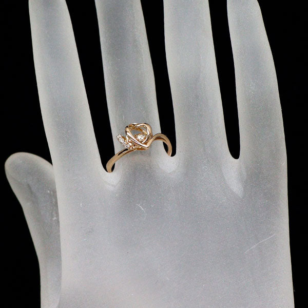 K18PG ダイヤモンド リング 0.1ct D0.001ct