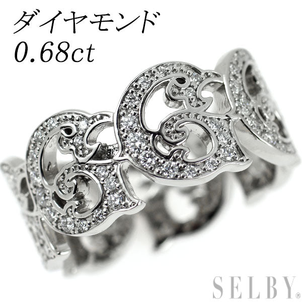 Pt900 ダイヤモンド リング 0.68ct