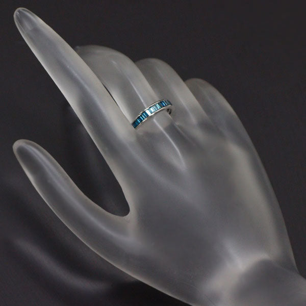 K18WG トリートブルー ダイヤモンド リング 0.30ct