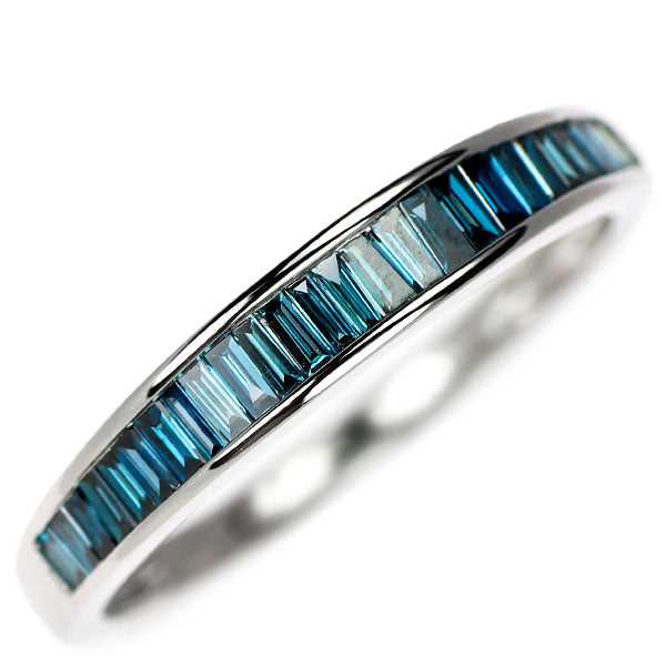 K18WG トリートブルー ダイヤモンド リング 0.30ct