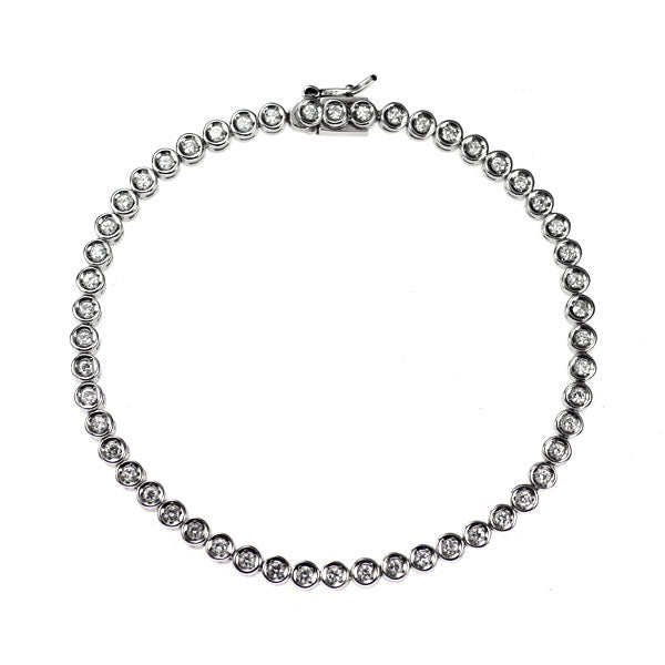 Pt850 ダイヤモンド ブレスレット 1.00ct テニス