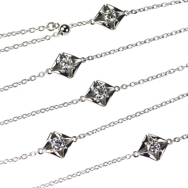 フォーエバーマーク Pt900/ Pt850 ダイヤモンド ネックレス 0.711ct ステーション エターナル