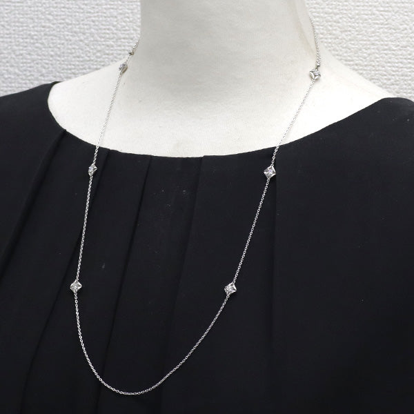 フォーエバーマーク Pt900/ Pt850 ダイヤモンド ネックレス 0.711ct ステーション エターナル