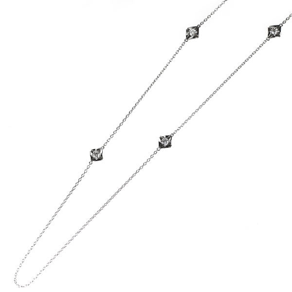 フォーエバーマーク Pt900/ Pt850 ダイヤモンド ネックレス 0.711ct ステーション エターナル