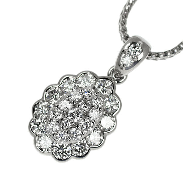 Pt900/Pt850 ダイヤモンド ペンダントネックレス 1.095ct