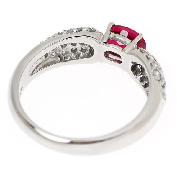 Pt900 ルビー ダイヤモンド リング 0.87ct D0.52ct — セルビー