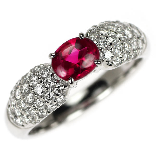 Pt900 ルビー ダイヤモンド リング 0.87ct D0.52ct — セルビー