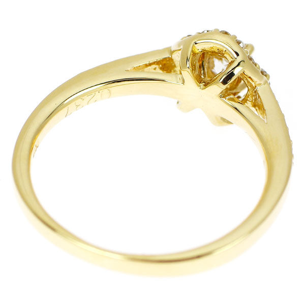 K18YG ダイヤモンド リング 0.237ct 0.135ct D VVS1