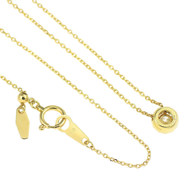 wish upon a star K18YG ダイヤモンド ペンダントネックレス 0.201ct D VVS1 D0.056ct