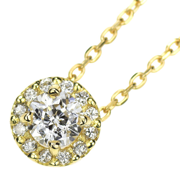 wish upon a star K18YG ダイヤモンド ペンダントネックレス 0.201ct D VVS1 D0.056ct