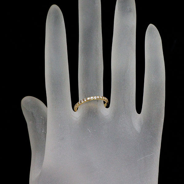 ジャスティンデイビス K18YG ダイヤモンド リング 0.41ct フルエタニティ