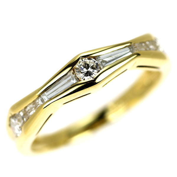 K18YG ダイヤモンド リング 0.50ct