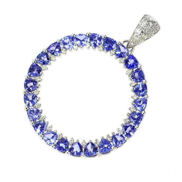 K14WGトップ K14WG タンザナイト ダイヤモンド ペンダントトップ — セルビー