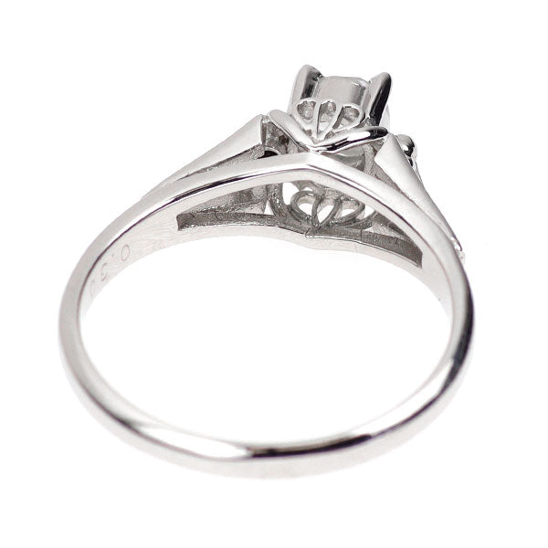Pt900 ローズカット ダイヤモンド リング 0.30ct