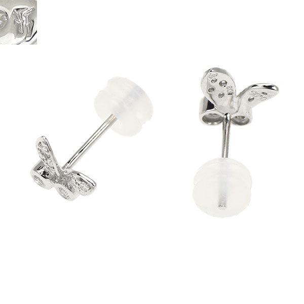 フォリフォリ K18WG ダイヤモンド ピアス 0.10ct