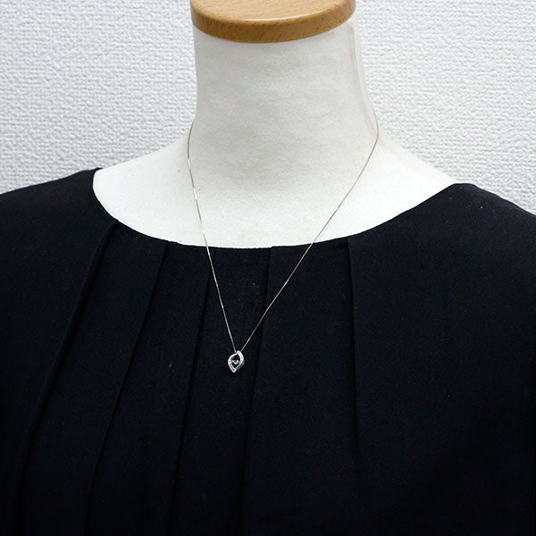 Pt900/ Pt850 パライバ トルマリン ダイヤモンド ペンダントネックレス Pt900/ Pt850 パライバ トルマリン ダイヤモンド ペンダントネックレス