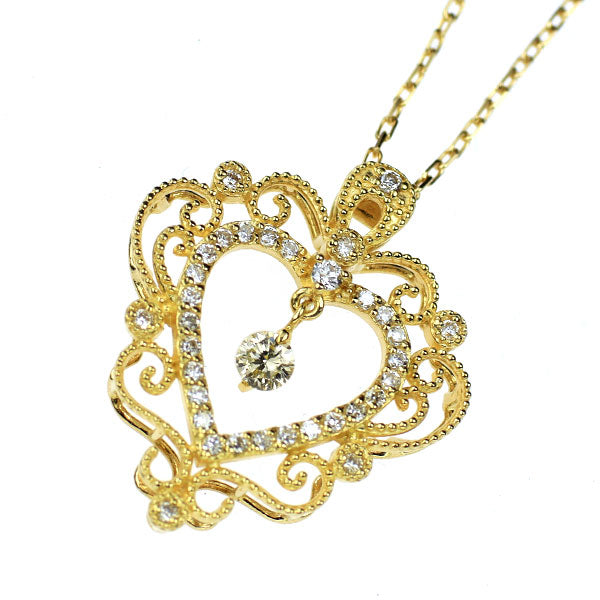 K18YG ダイヤモンド ペンダントネックレス 0.25ct