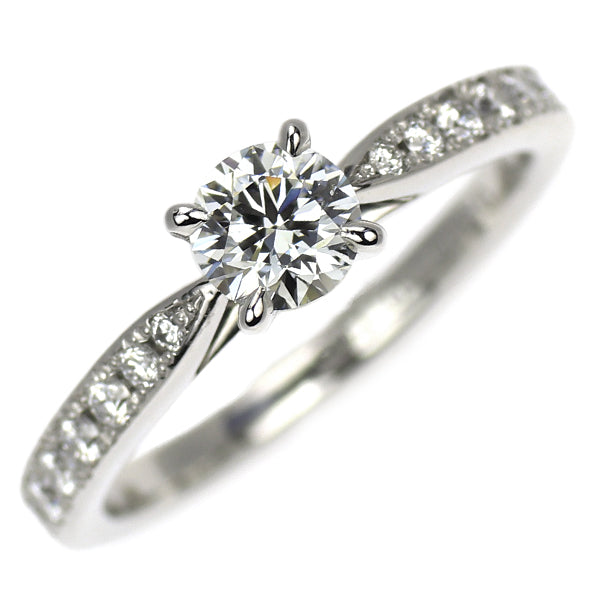 ダイヤモンドシライシ Pt950 ダイヤモンド リング 0.300ct D0.166ct