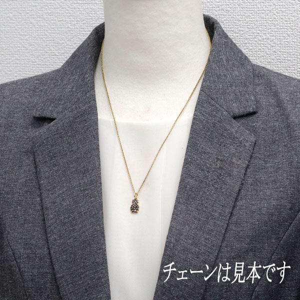 ポメラート ブラックコーティング/ K18YG ダイヤモンド ペンダントトップ ドド