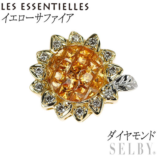 レ・エッセンシャル K18YG/WG イエロー サファイア ダイヤモンド