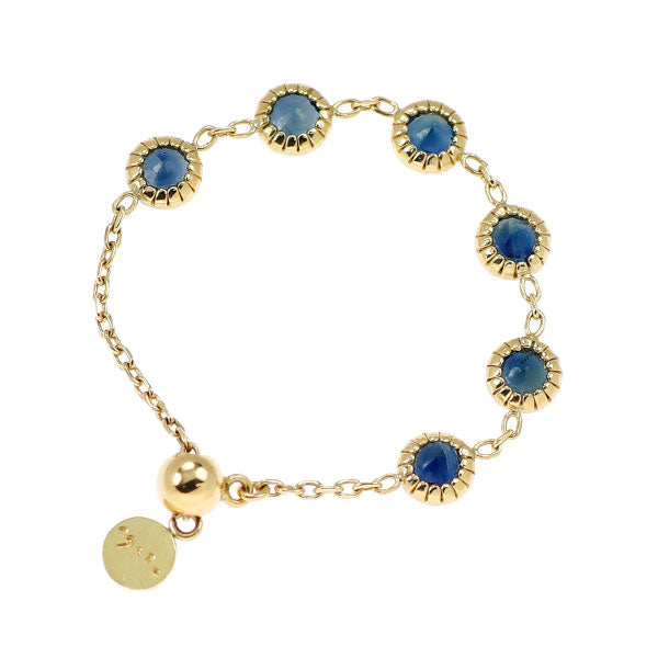 アガット/agete K10YG サファイア チェーンリング — セルビー