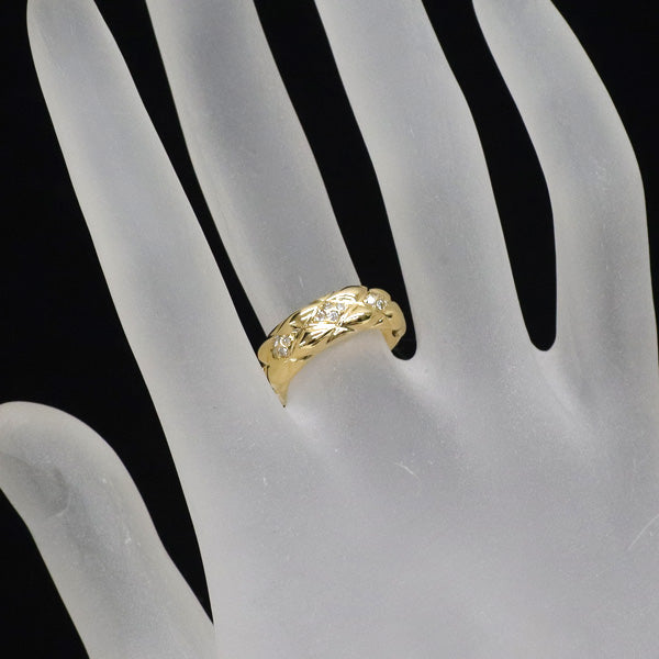 K18YG ダイヤモンド リング 0.16ct