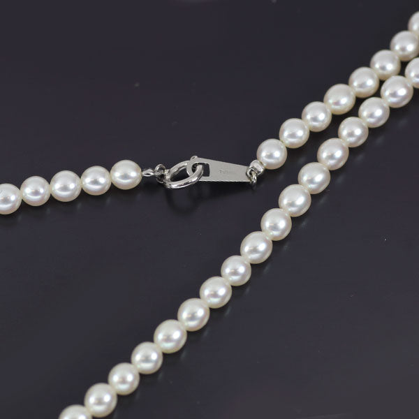 Pt900/ Pt850 アコヤベビー 真珠/パール 径約 3.9-4.1mm ネックレス