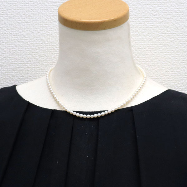 Pt900/ Pt850 アコヤベビー 真珠/パール 径約 3.9-4.1mm ネックレス