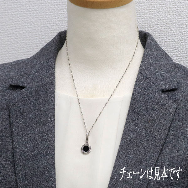 ブルガリ K18WG オニキス チャーム ブルガリブルガリ