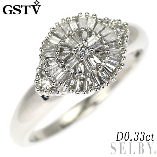GSTV K18WG ダイヤモンド リング 0.33ct