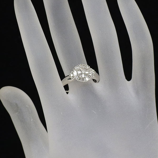 GSTV K18WG ダイヤモンド リング 0.33ct