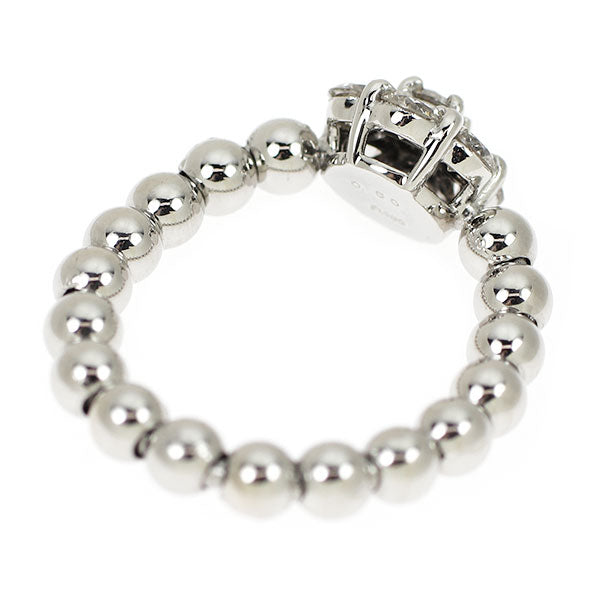 Pt950 ダイヤモンド リング 0.50ct フラワー 伸縮式