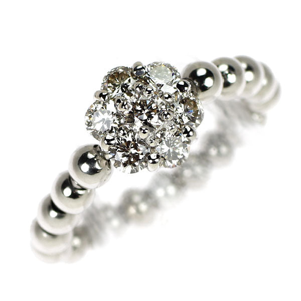 Pt950 ダイヤモンド リング 0.50ct フラワー 伸縮式