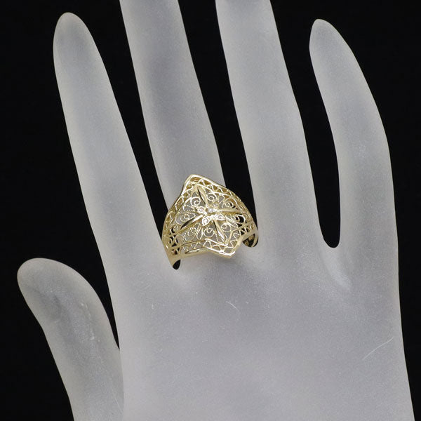 K18YG ダイヤモンド リング 0.03ct