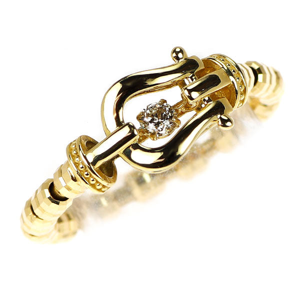 K18YG ダイヤモンド リング 0.10ct 伸縮式