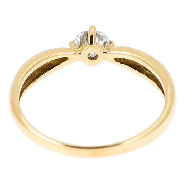 K18YG ダイヤモンド リング 0.26ct