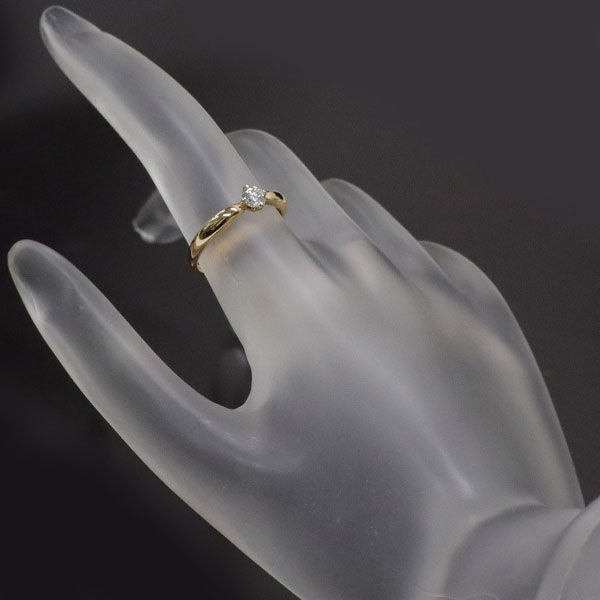 K18YG ダイヤモンド リング 0.26ct