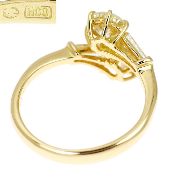 平和堂貿易/セイコー K18YG ダイヤモンド リング 1.05ct D0.27ct トワエモア
