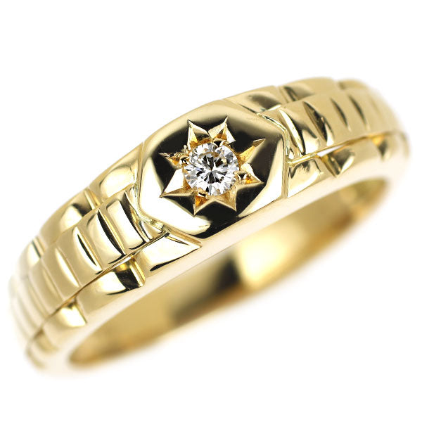 K18YG ダイヤモンド リング 0.06ct