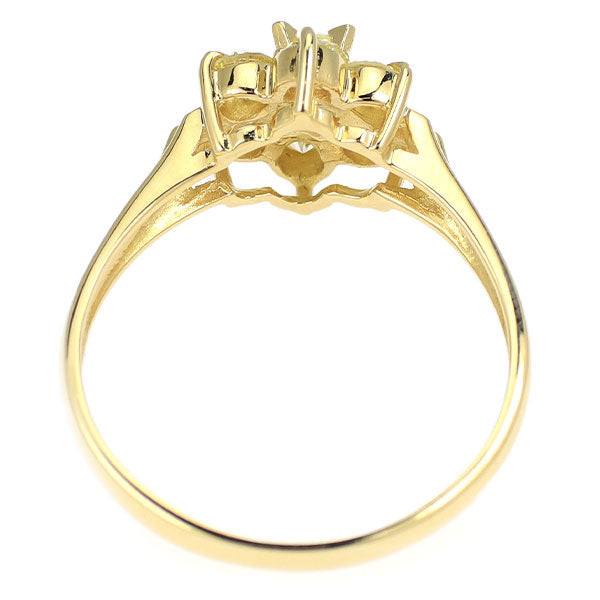 K18YG ダイヤモンド リング 0.50ct フラワー