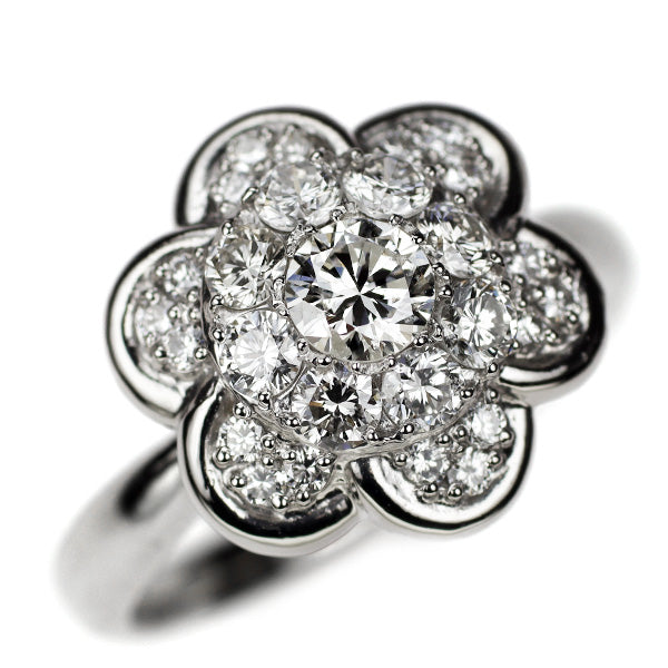 Pt900 ダイヤモンド リング 1.05ct フラワー