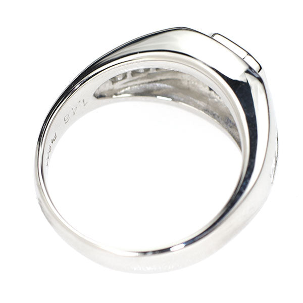 Pt900 サファイア ダイヤモンド リング 1.46ct D0.50ct